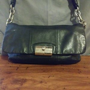 Black Leather COACH Satchel
